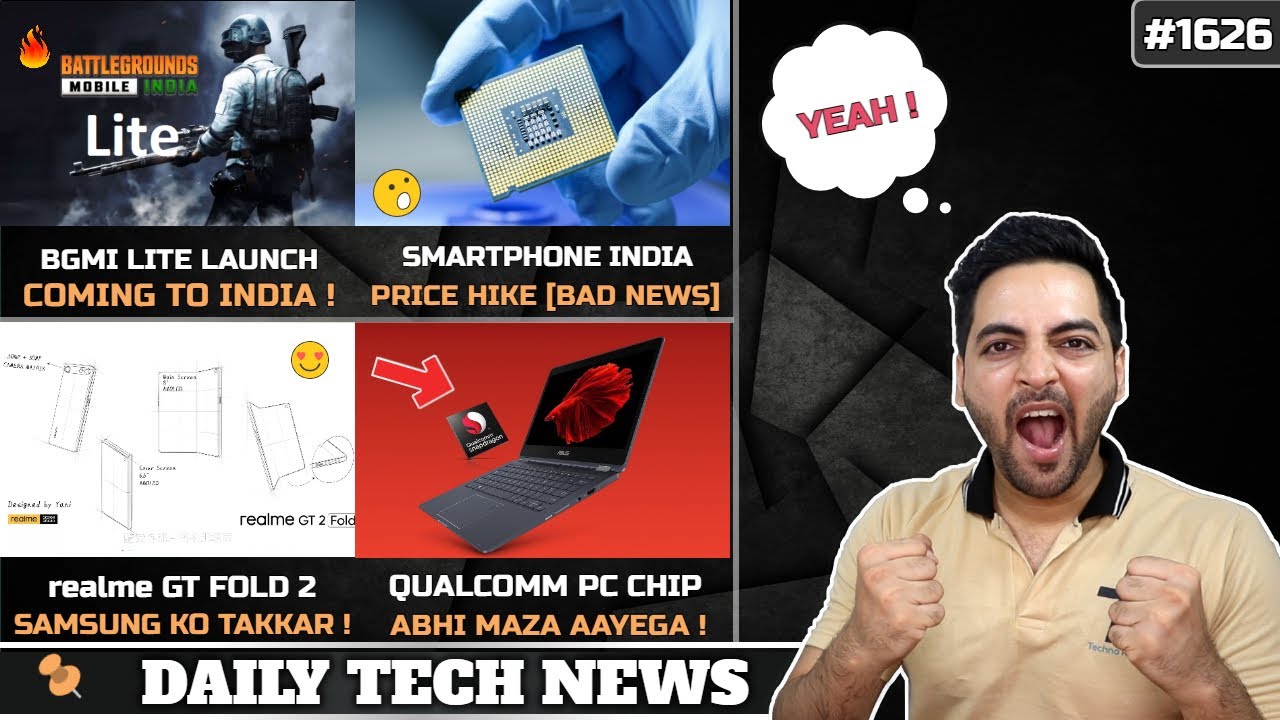 BGMI Lite Launch😍,realme Music Phone😯,Smartphone Price Hike India,OneUI 4 India Timeline,Qualcomm PC