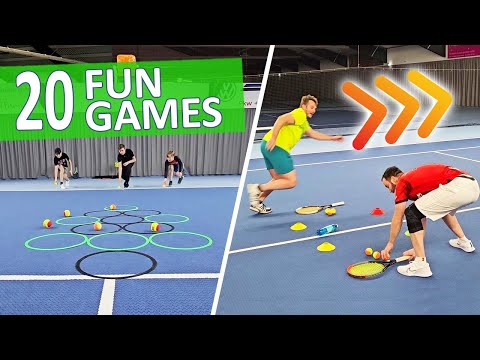 Tennis Fun Training For All Ages 🔥 20 Great Games For Your Tennis Event ▶ Part 3