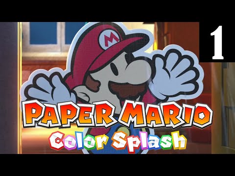 [WiiU] Paper Mario Color Splash - Walkthrough Part 1 No Commentary (1080p 60FPS)