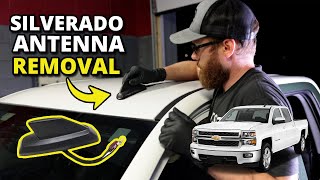How To Remove 2014-2019 Silverado Sierra Shark Fin Roof Antenna GPS OnStar Tahoe Suburban Yukon
