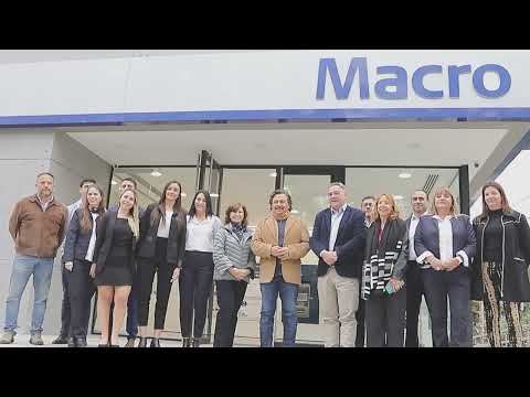 El gobernador Sáenz visitó la primera sucursal del banco Macro en San Lorenzo