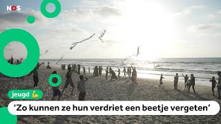 Kinderen in Gaza vliegeren om einde ramadan te vieren