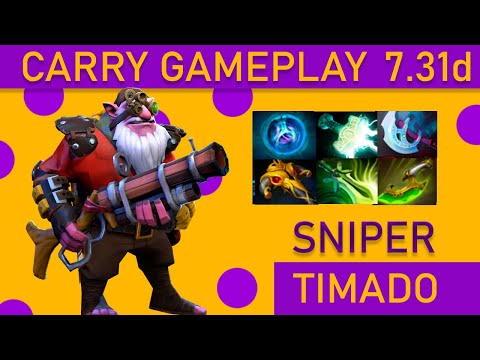TSM FTX.Timado Carry Sniper Gameplay - Dota 2 High MMR