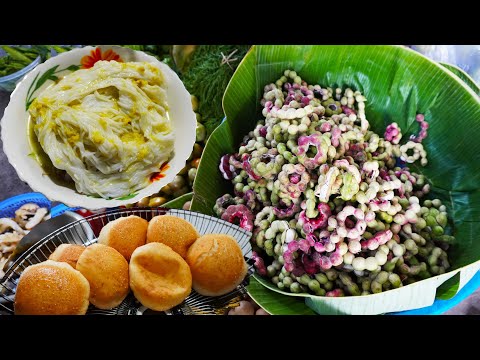 Amazing Cambodian rural market, Baek Chan food market, Khmer street food