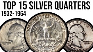 Top 15 Most Valuable Silver Washington Quarters