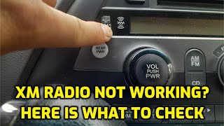 XM RADIO NOT WORKING NO SIGNAL | Check this first