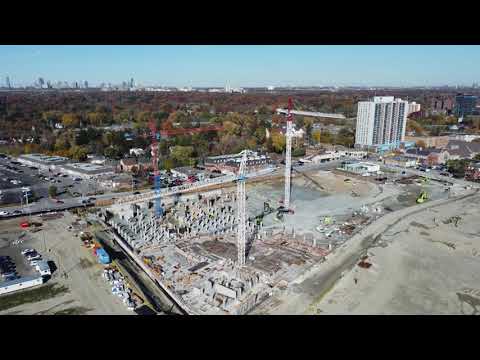 Mississauga, Port Credit - Brightwater Development - Aerial view November 10th 2021