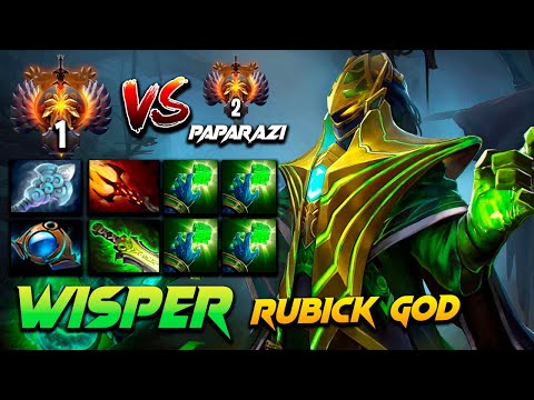 Wisper Rubick Godlike Carry vs Paparazi [TOP 1 vs TOP 2 RANK] Dota 2 Pro Gameplay [Watch & Learn]