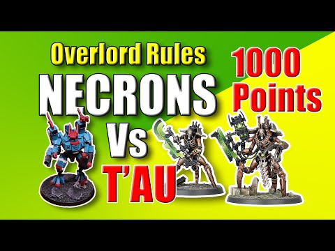 Necrons Vs Tau Warhammer 40k 1000 Point Battle Report
