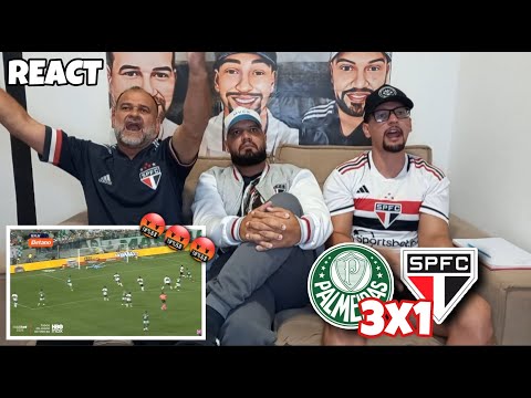 REACT PALMEIRAS 3X1 SÃO PAULO - ZERO SURPRESA! PELO AMOR DE DEUS VAMOS CAIR NO PAULISTÃO