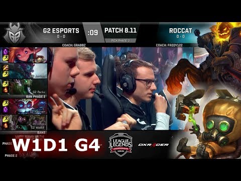 G2 eSports vs ROCCAT | Week 1 Day 1 S8 EU LCS Summer 2018 | G2 vs ROC W1D1