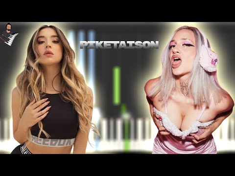 LUNA KI, Lola Índigo  - Piketaison | Instrumental Piano Tutorial / Partitura / Karaoke / MIDI