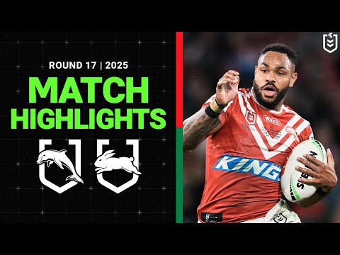 NRL Highlights | 2025 NRL Match Highlights | Dolphins v Rabbitohs | Round 17
