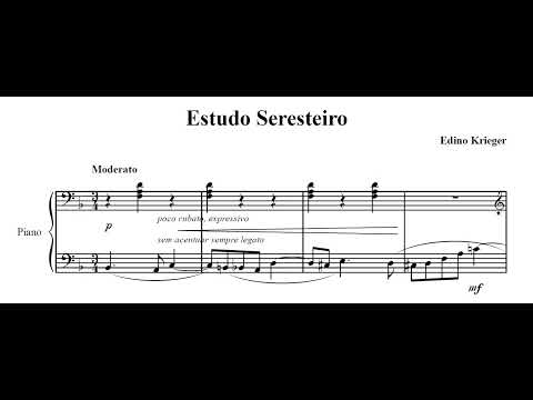 Edino Krieger - Estudo seresteiro (Alexandre Dossin, piano)