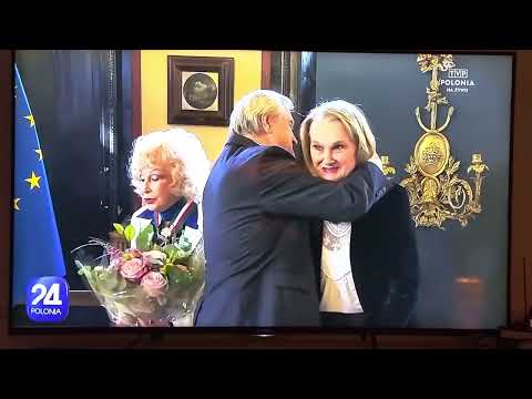 Wręczenie odznaczenia Irena Delmar