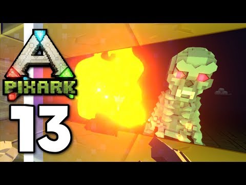 PixARK ▫ Raiding Ruins! Elite Skeleton Boss! (Ep.13)
