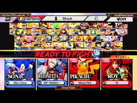 CB9 Doubles - CB|Chez & CB|LoserLab Vs. Rideae & Noble|Manny SSB4 Grand Finals