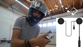 Motorcycle Helmet Speakers Review | Install Cheap Headphones