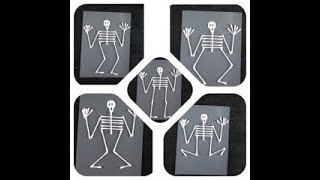Halloween Q-Tip Skeleton Craft for kids | Q - tip craft | Skeleton Craft☠️|Halloween Crafts for kids