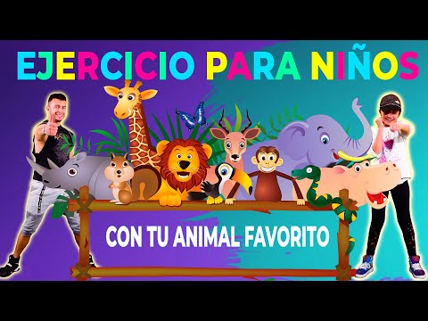 14 Ejercicios FACILES para NIÑOS 😱🏋 Easy Kids Workout 😎 Animal Fitness