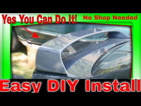 Installing A Wing - Trunk Spoiler On A Mazda 3