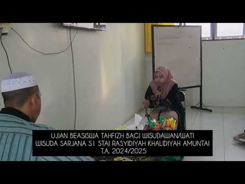 Beasiswa Tahfizh Bagi Wisudawan/Wati Sarjana S1 STAI Rakha Amuntai T.A. 2024/2025
