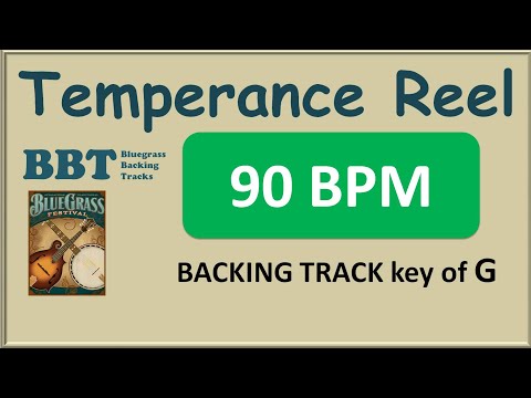 Temperance Reel - 90 BPM bluegrass backing track