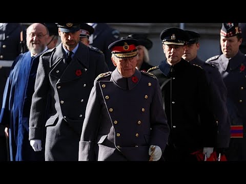 Video Thumbnail: King Charles III and Prince William honor war dead in London ceremony