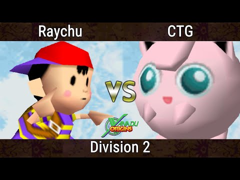Xanadu Origins - Raychu (Ness) Vs. CTG (Jigglypuff) Smash Bros - SSB64