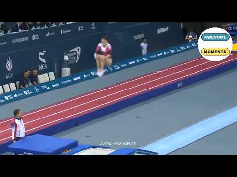 Most Beautiful Moments In Women's Trampoline Gymnastics Championships - Craziest Moments 😳