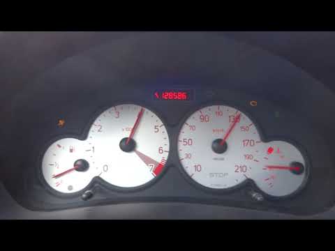 Peugeot 206 1.1 100-140 km/h revs check - 5th gear