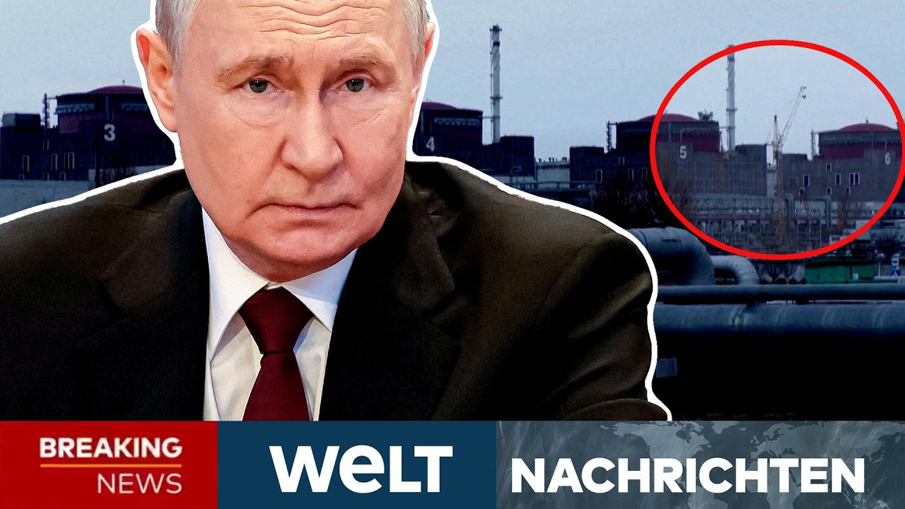 UKRAINE-KRIEG: Alarm am Atomkraftwerk Saporischschja! Nach Einschlag! Loch in der Wand! | LIVESTREAM
