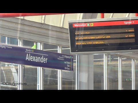 RET metrolijn A naar Pernis te Rotterdam Alexander met (H)SG3