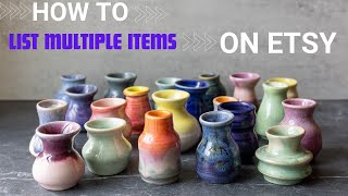 How to List Multiple Items on Etsy