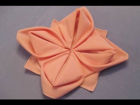 Come Piegare i Tovaglioli Fior di loto/ Fold Napkins Lotus