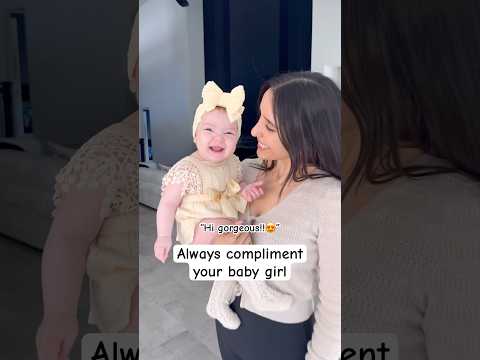 Baby Kenzie loves when dad compliments her 🥹❤️
