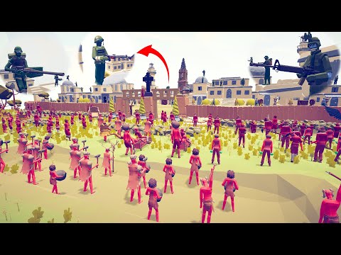 CAN 50X US ARMY DEFEND THE CITY FROM BARBARIANS Tabs - Totally Accurate Battle Simulator