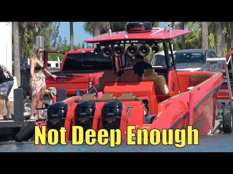 Not Deep Enough!! | Miami Boat Ramps
