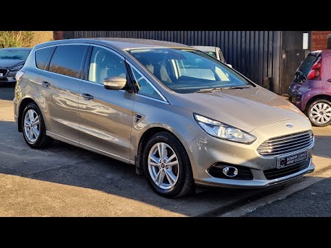 2017 (17) Ford S-Max Titanium 2.0 TDCi 5Dr in Metalicious Silver. 66k Miles. 1 Owner. FSH. £14,990