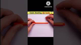 2 Exam Cheating Life hacks 😱.#shorts #viralvideo #shortvideo#cheatingpen