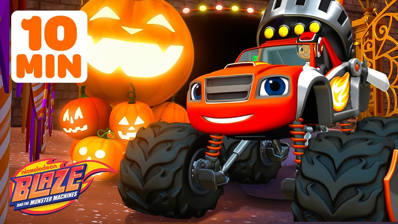 Blaze's PUMPKIN Missions, Rescues and Adventures! 🎃 w/ AJ | Blaze and the Monster Machines