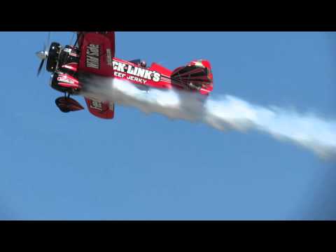 Jack Links Beef Jerky "Screamin' Sasquatch" Jet Assisted Waco Bi-Plane - Quonset Air Show 2014