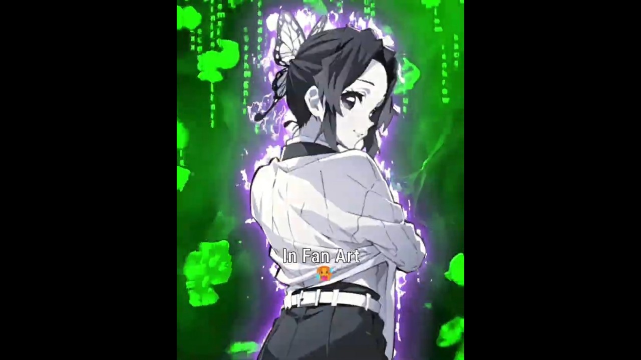 Shinobu in Anime Vs Shinobu in Fan art 🥵 | Demon Slayer