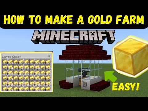 HOW TO MAKE INFINITE GOLD FARM IN MINECRAFT || UNLIMITED GOLD SOURCE