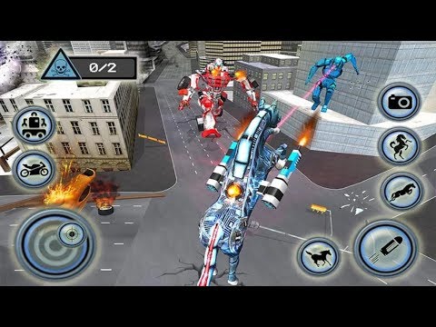 US Police Horse Robot Bike Transform Wild Cop Game Android Gameplay