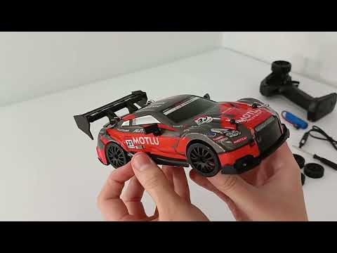 Машинка для дрифта Nissan GT-R 20 км/ч. Полный привод. Дополнительные колеса. Фары - фото 1 - id-p2663545579