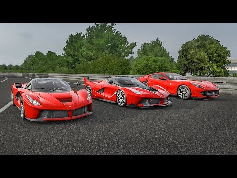 Forza 7 Drag Race! - Ferrari LaFerrari VS Ferrari FXX-K VS Ferrari 812 Superfast!
