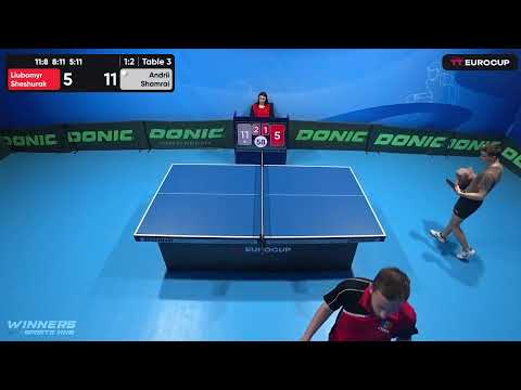 20:05 Liubomyr Sheshurak 1 - 3 Andrii Shamrai 17.05.2023 TT Euro.Cup Ukraine Star. Table 3