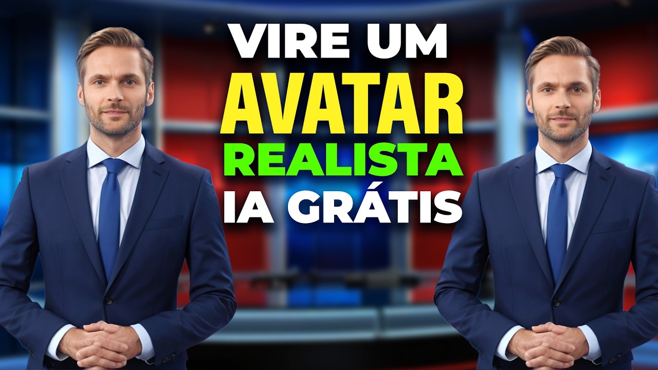 TRANSFORME-SE em um avatar com IA grátis: realista para seu canal no YouTube!