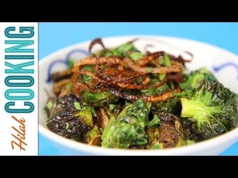 How to Make Fried Brussels Sprouts |  Hilah Cooking